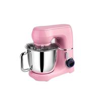 Batteurs sur socle, Mélangeur De Pâte Domestique, Gâteau Planétaire, Support En Acier Inoxydable, Chef Cuisine, Aliments Électriques,pour la pâtisserie(Pink)