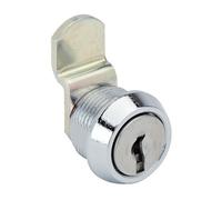 Batteuse chromée à came coudée sertie 1/2 tour 2 sorties de clé - RONIS - 1160A