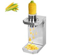 Batteuse de maïs frais commerciale, coupe-maïs électrique en acier inoxydable avec lame amovible, large tube d'alimentation et goulotte, pour restaurant, cuisine