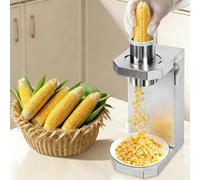 Batteuse électrique de maïs frais, retrait rapide des grains en 20 secondes, entrée d'alimentation 6,5 cm, lame 3 cm, décapant commercial pour maïs frais ou cuit