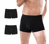 BATTEWA Sous-vêtements d'incontinence pour homme, en coton lavable et anti-fuite, protection contre les fuites urinaires, 50 ml, noir 2, taille XL