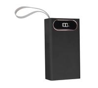 Battey Boîtier d'assemblage pour 12 batteries 18650 à dessus plat Grande capacité Boîte de chargement rapide pour alimentation extérieure de secours Contacts à ressort Boîtier de batterie