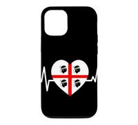 Battito Sardo Sardegna Coeur Quattro Mori Orgoglio Sardo Coque pour iPhone 12/12 Pro