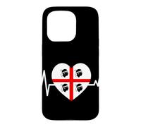 Battito Sardo Sardegna Coeur Quattro Mori Orgoglio Sardo Coque pour iPhone 15 Pro