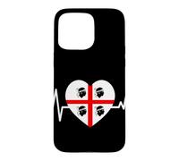 Battito Sardo Sardegna Coeur Quattro Mori Orgoglio Sardo Coque pour iPhone 15 Pro Max