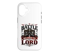 Battle Belongs to The Lord Christian Warrior Armor of God Coque pour iPhone 16