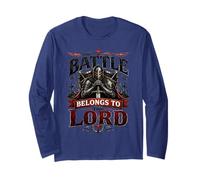 Battle Belongs to The Lord Christian Warrior Armor of God Manche Longue