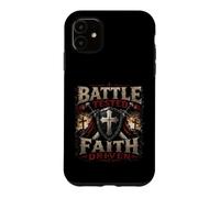 Battle Combat Faith Driven Christian Warrior Armor of God Coque pour iPhone 11