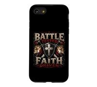 Battle Combat Faith Driven Christian Warrior Armor of God Coque pour iPhone SE (2020) / 7/8