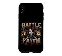 Battle Combat Faith Driven Christian Warrior Armor of God Coque pour iPhone XS Max