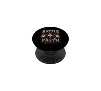 Battle Combat Faith Driven Christian Warrior Armor of God PopSockets PopGrip Adhésif