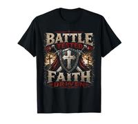 Battle Combat Faith Driven Christian Warrior Armor of God T-Shirt