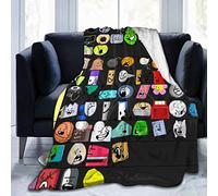 Battle for Bfdi Couverture ultra douce en micro polaire légère pour canapé/salon/plaid d'hiver chaud en peluche pour adultes ou enfants