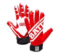 Battle Gant de Football, Rouge/Blanc, Taille L