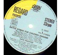 BATTLE HYMNS FOR CHILDREN SINGING LP UK REGARD 1983 10 TRACK NO BOOKLET (RGLP6000) PRO STAMP TO BACK OF SLEEVE
