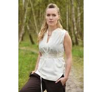 Battle-Merchant Blouse Médiévale Sans Manches Levke Naturelle Wikinger LARP