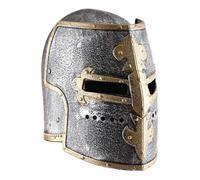 Battle-Merchant Casque Enfant De Chevalier Topfhelm Avec Visière Rabattable