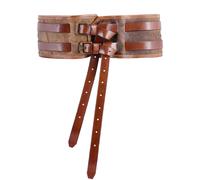 Battle-Merchant Ceinture en Cuir Sindri Braun Gras pour Larp & Moyen Âge