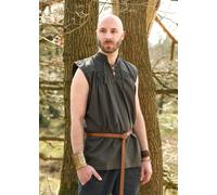Battle-Merchant Chemise Médiévale Konstantin, Sans Manches, Olive Médiévale