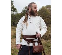 Battle-Merchant Chemise Médiévale Solide Wille, Doublée, Naturel