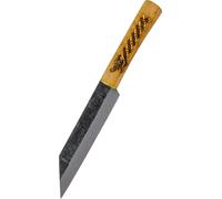 Battle Merchant Condor Norse Dragon Seax avec manche en bois de hickory Marron foncé