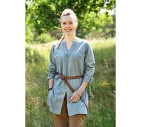 Battle-Merchant Femme Tunique Ylva Bleu-Gris Viking Médiéval LARP