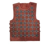 Battle-Merchant Gilet En Daim Vidar, Marron - Armure En Cuir