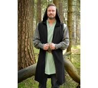 Battle-Merchant Gilet Lorun Surcot Noir, Coton, Sans Manches