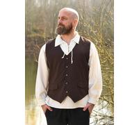 Battle-Merchant Gilet Médiéval Lasse, Marron