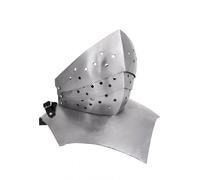 Battle-Merchant Gorgerin Gothique 15e Siècle 1,6 mm Acier Moyen Âge LARP