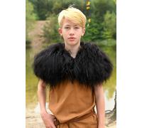 Battle-Merchant Kinder-Schulterfell De Nordlandschnucken-Fell, Noir