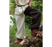 Battle-Merchant Largeur Médiévale Pantalon Thore, Braun / Nature