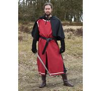 Battle-Merchant Moyen Âge Armure Eckhart, Rouge/Naturel