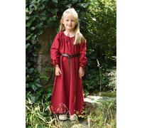 Battle-Merchant Robe Enfant Médiévale Ana Rouge Coton