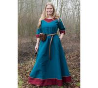 Battle-Merchant Robe Médiévale de Canvas Gisene, Pétrole, Costume Viking LARP