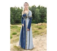 Battle-Merchant Robe Médiévale Eleanor, Bleu/Grey Costume