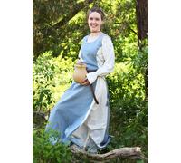 Battle-Merchant Robe Sans Manches Jarle, Robe De Traîne, Bleu-Gris/Beige
