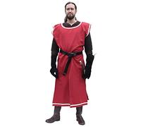 Battle-Merchant - Tabard médiéval Eckhart - style chevalier - rouge/naturel - XL/XXL