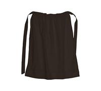 Battle-Merchant - Tablier médiéval pour femme - long/coton - costume de viking/pour jeux de rôle grandeur nature - taille unique - marron - Longueur : 80 cm