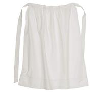 Battle-Merchant - Tablier médiéval pour femme - long/coton - costume de viking/pour jeux de rôle grandeur nature - blanc/naturel - taille unique - naturel - Longueur : 80 cm