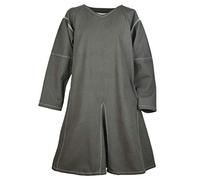 Battle-Merchant Tunique médiévale Askur | Vêtements viking LARP en coton pour homme bordeaux/vert olive/noir S/M/L/XL/XXL/3XL, vert olive, XXXXXL