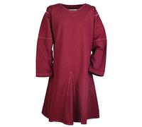 Battle-Merchant - Tunique médiévale Kragelund - pour Homme - pour Jeux de rôle Grandeur Nature/Style Viking - Bordeaux - XXL