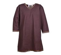 Viking tunique en coton marron foncé xxl