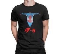 Battle of The Planets Gatchaman God Phoenix G-5 T Shirt Men Pure Cotton Fun T-Shirts Tees Short Sleeve Idea Manches Courtes(X-Large)