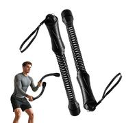 Battle Rope Lot de 2 cordes d'entraînement pour bras sans appareils - Accessoires de fitness portables pour salle de sport et entraînement de bureau