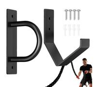 Battle Rope Wall Mount Kit | Organisateur de corde d'exercice en acier robuste | Support d'entraînement, crochet multifonction pour salle de gym à domicile ou salle de sport commerciale
