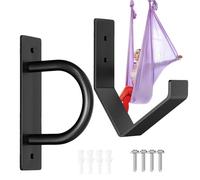 Battle Rope Wall Storage, kit de montage mural de corde de combat | Stockage de corde d'exercice en acier lourd - entraînement solide, crochet multi-usage pour la salle de sport à domicile, pa