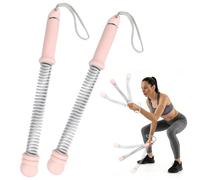 Battle Ropes - Corde d'exercice portable - Équipement de fitness robuste - Sans bruit - Corde de combat réglable - Corde d'exercice efficace GymBattle Rope - Pour les entraînements HIIT (rose)