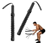Battle Ropes Lot de 2 cordes de combat sans corde avec poignée antidérapante, portables pour le développement musculaire, l'entraînement du haut du corps et le cardio à la maison, en plein air ou à la