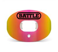 Battle Sports Protège-dents de football irisé Oxygène avec sangle, circulation d'air supérieure, meilleure performance, protection maximale et respirabilité, fonctionne avec des bretelles -